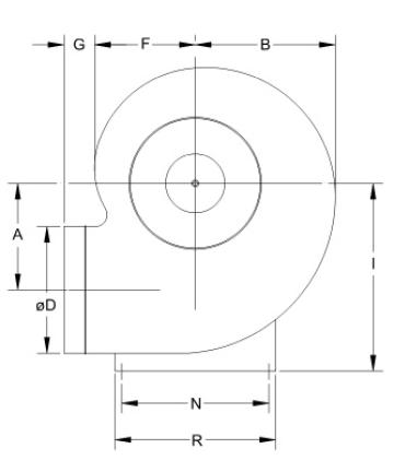 Ventilator centrifugal mediu coroziv MBP 20 T4 1/6