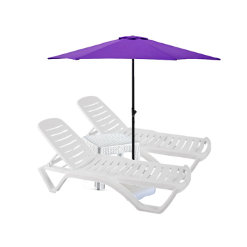 Set 2 sezlonguri Culinaro Aqua 200x72xH30,5cm culoare alba
