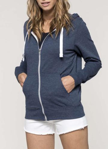 Hanorac heather hooded