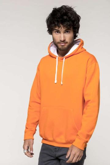 Bluzon Contrast hooded sweatshirt de la Top Labels