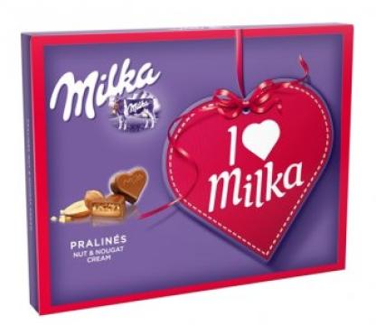 Praline cu crema de alune Milka 110g