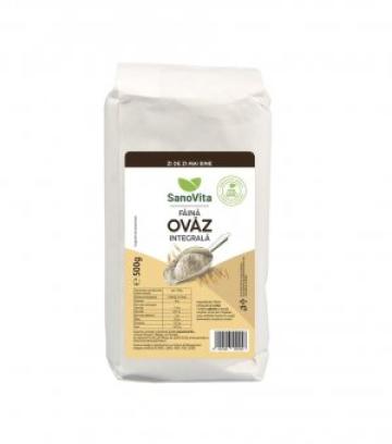 Faina integrala de ovaz SanoVita 500g de la Supermarket Pentru Tine Srl