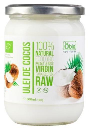 Ulei de cocos virgin raw bio 500ml Obio de la Supermarket Pentru Tine Srl