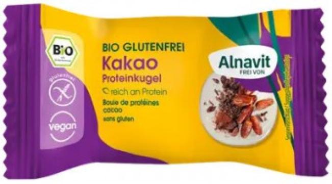 Biluta proteica cu cacao fara gluten, bio, 24g Alnavit de la Supermarket Pentru Tine Srl