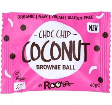 Brownie ball cu cocos bio 40g Roobar de la Supermarket Pentru Tine Srl