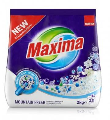 Detergent pudra Sano Maxima Mountain Fresh 2 kg de la Supermarket Pentru Tine Srl