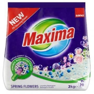 Detergent pudra Sano Maxima Spring Flowers 2 kg de la Supermarket Pentru Tine Srl