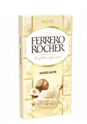 Tableta ciocolata alba Ferrero Rocher 90g de la Supermarket Pentru Tine Srl