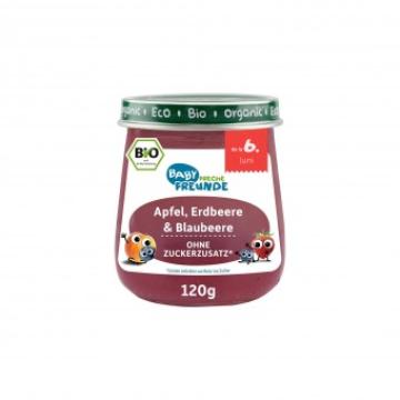 Piure de mere, capsuni si afine, bio, 120g, Erdbar de la Supermarket Pentru Tine Srl