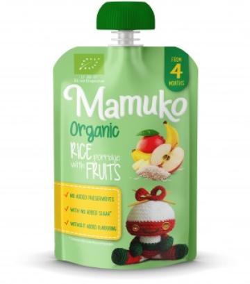 Porridge de orez cu fructe bio 100g Mamuko de la Supermarket Pentru Tine Srl