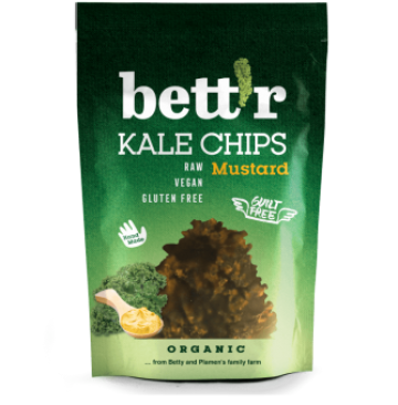 Chips din kale cu mustar raw eco 30g Bettr de la Supermarket Pentru Tine Srl