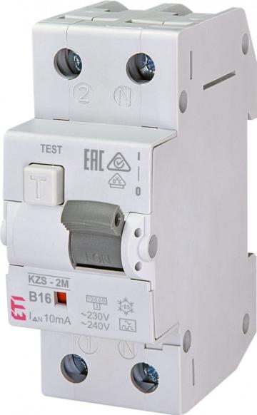 Siguranta automata RCBO ETI KZS-2M Tip A B16/0.01 de la Evia Store Consulting Srl