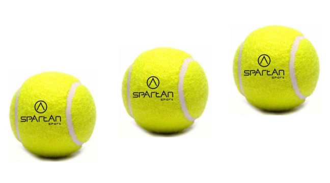 Minge de padel, set de 3 Spartan