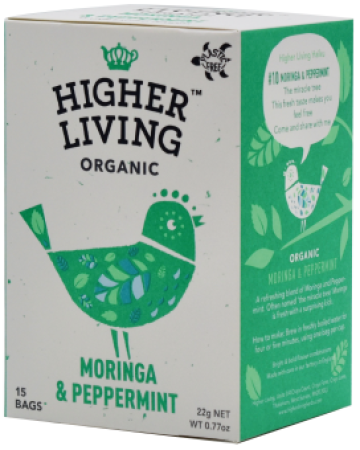 Ceai Moringa si Menta eco, 15 plicuri, Higher Living de la Supermarket Pentru Tine Srl