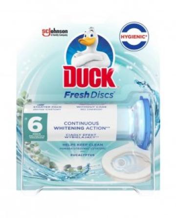 Dispozitiv + rezerva wc Duck Fresh Discs Eucalipt, 36ml de la Supermarket Pentru Tine Srl