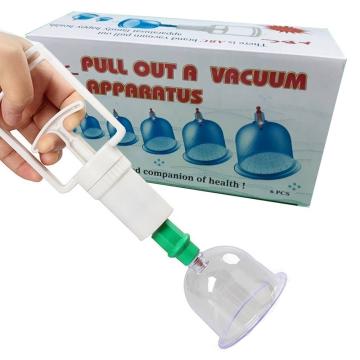 Set 6 ventuze medicinale cu pompita vacuum pentru masaj