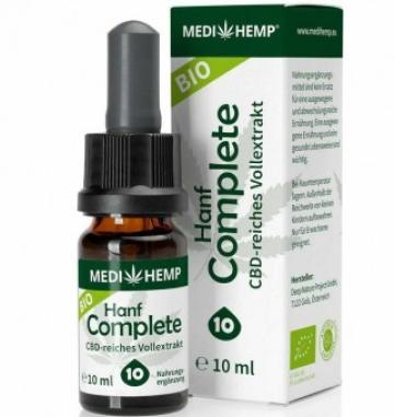 Extract de canepa Hemp Complete 10% CBD bio, 10ml Medihemp