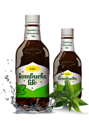 Bautura Kombucha Life cu flori de soc 500ml