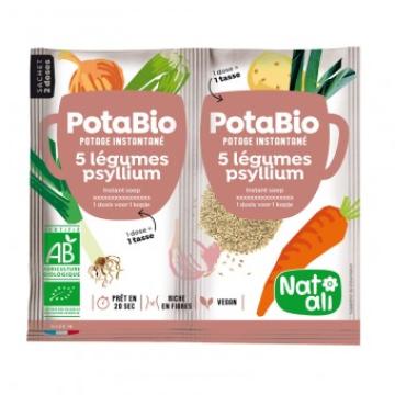 Supa instant cu 5 legume si psyllium, bio, 2x 8.5g, Nat-ali de la Supermarket Pentru Tine Srl