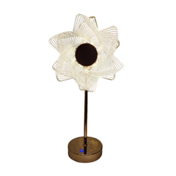 Lampa Sun Flower auriu lumina calda-rece de la Sticevrei.ro Srl