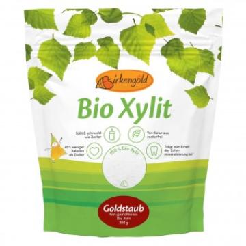 Indulcitor Xylitol pudra bio, 350g, Birkengold