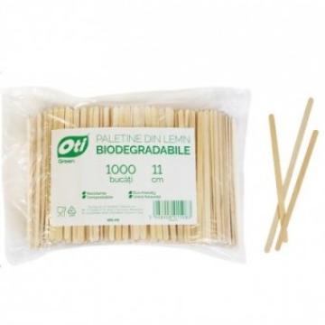 Paletine din lemn biodegradabile 11 cm 1000 bucati Oti Green de la Supermarket Pentru Tine Srl