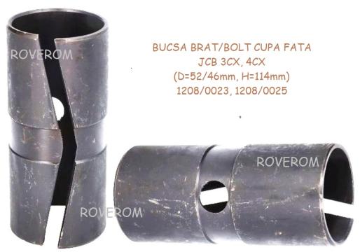 Bucsa brat/bolt cupa fata JCB 3CX, 4CX (D=52/46mm, H=114mm)