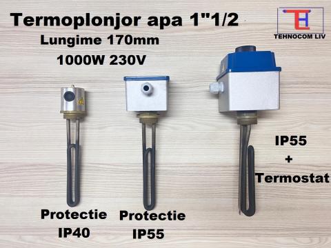 ermoplonjoare incalzire apa de 1-1/2", 10 1000W T de la Tehnocom Liv Rezistente Electrice, Etansari Mecanice