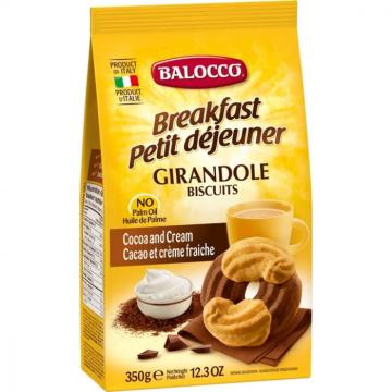 Biscuiti cu smantana si cacao Balocco Girandole 350g