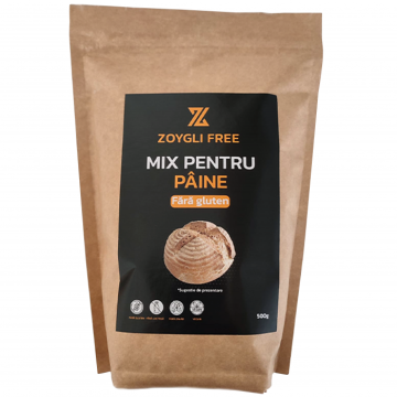 Mix pentru paine fara gluten 500g de la Naturking Srl