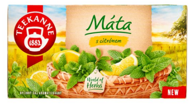 Ceai Peppermint Lemon Tea cu menta si lamaie Teekanne 20x1.5 de la KraftAdvertising Srl