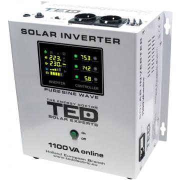 Invertor solar Ted 1100VA 12V de la IV & P Instalatii Srl