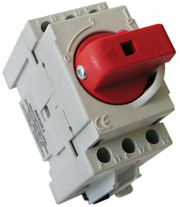 Intrerupator modular rotativ 3 poli 40A 0-1 on-off IP20