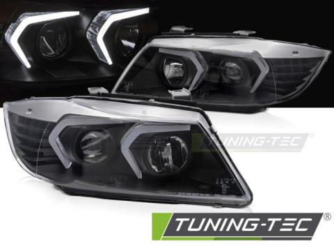 Faruri Headlights LED Negru BMW E90/E91 05-08 de la Kit Xenon Tuning Srl