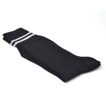 Sosete negre sport cu dungi albe, lungi - 8 perechi de la Sockspoint Srl