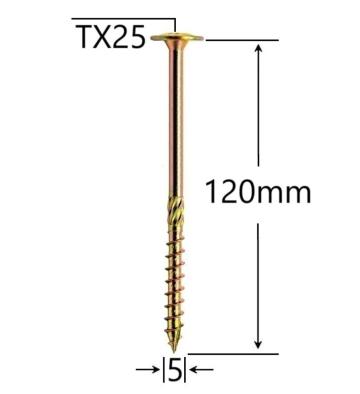 Surub dulgherie cap plat 5x120 - 100buc/cutie de la Marisim Total Instal Srl