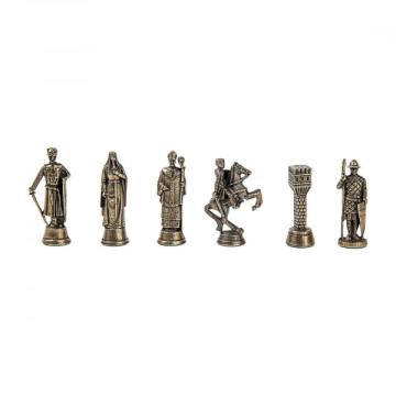 Set piese sah din metal Lux - King Arthur de la Chess Events Srl