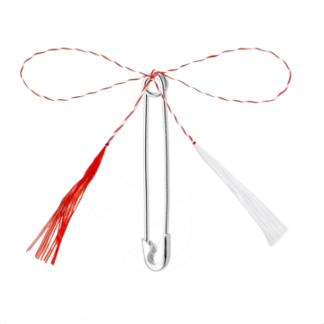 Pandantiv martisor din argint, ac de siguranta de la Atelier Lolit Srl