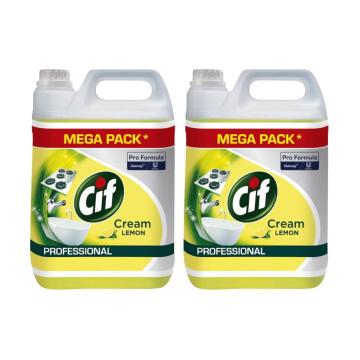 Crema de curatat non-abraziva lemon Cif Pro Formula 2x5l de la Xtra Time Srl