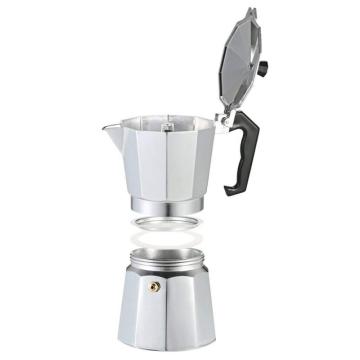 Espressor aluminiu pentru cafea la aragaz