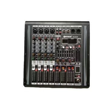 Mixer audio amplificat WVNGR ER-4DUSB cu Bluetooth, 4 canale