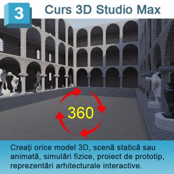 Curs 3D Studio Max, V-Ray, Corona Render de la PFA Tipa Marius