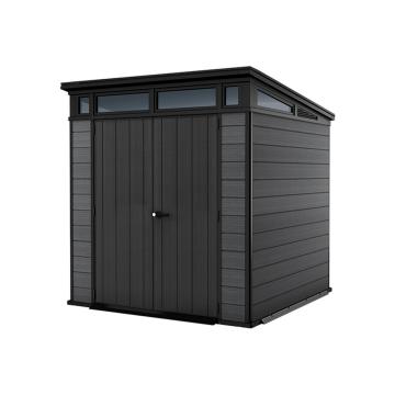 Casuta de gradina din plastic Cortina 7x7 gri