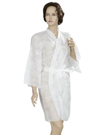 Kimono cosmetic, SPA, unica folosinta - alb