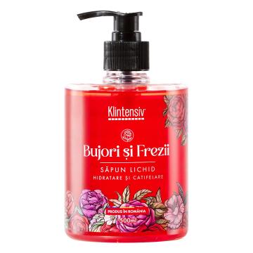 Sapun lichid cu parfum de bujori si frezii Klintensiv 500ml de la Medaz Life Consum Srl