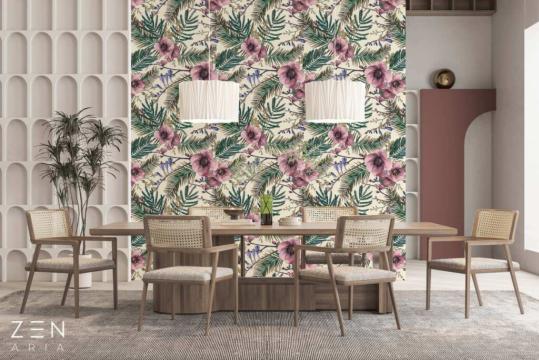 Tapet Essence of Magnolia Alb de la Zenaria