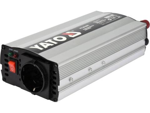 Invertor de tensiune 800W, Yato YT-81491, conversie 12V DC