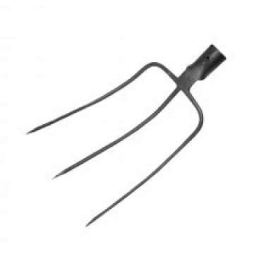 Furca forjata gri carbon / 3 dinti de la URBANIX SRL