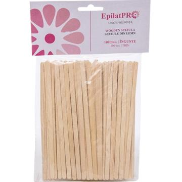 Spatule lemn inguste set 100buc. de la Mezza Luna Srl