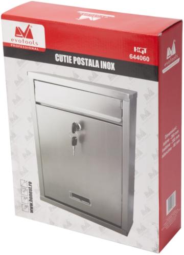 Cutie postala inox 260x350x80mm de la PDET Atlantic Distribution Srl